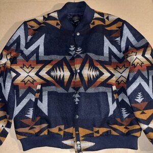 Pendleton Men’s GORGE WOOL JACKET XXL - Blue Multi Color Jacket